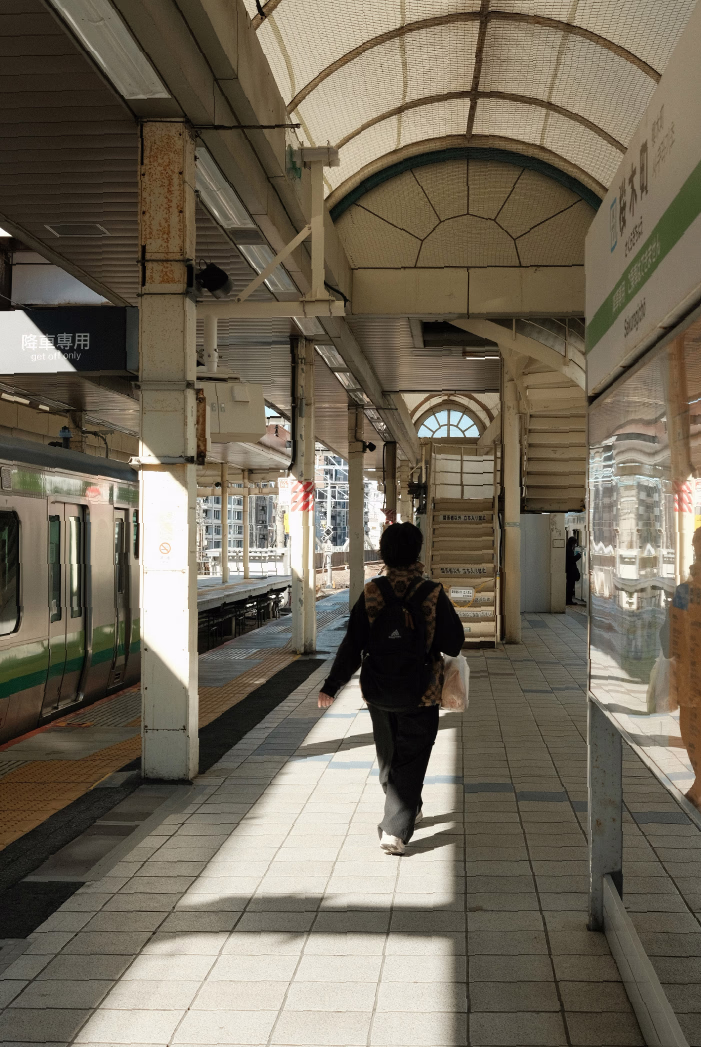 Train station corridor