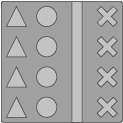 Mixed tactile pattern